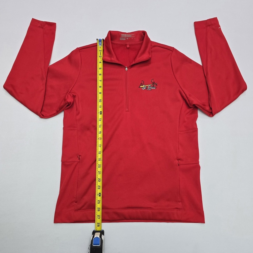 Nike Golf St Louis Cardinals Red Therma-FIT Quarter Zip Pullover Mens XL - Picture 6 of 16